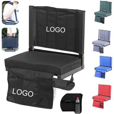 Portable Stadium Chair with Back Support Bleacher Seats
