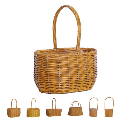 Natural Wicker Beach Tote Bag