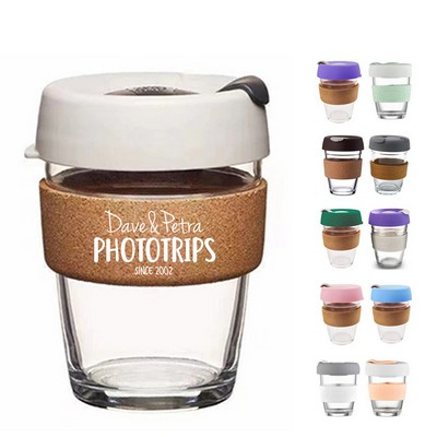 12 oz Glass Tumbler with Cork Sleeve