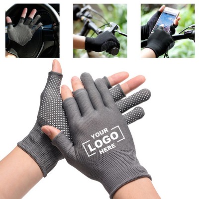 Breathable Fingerless Work Gloves With Non Slip Grip For Multi Sport Activities