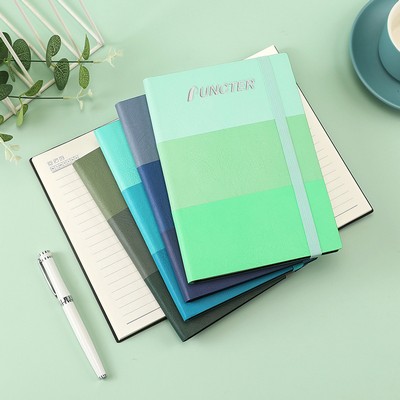A5 College Ruled Journal PU Notebook W/ Elastic Closure