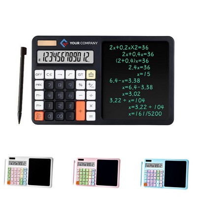 A Calculator With A Writing Pad