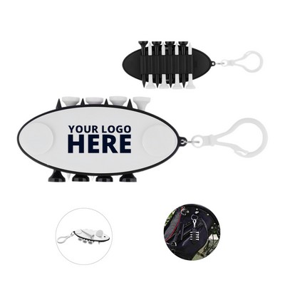 8 Pcs Golf Tee Set Keychain
