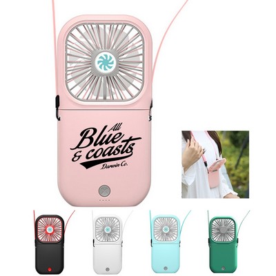 Portable Rechargeable Handheld Necklace Fan