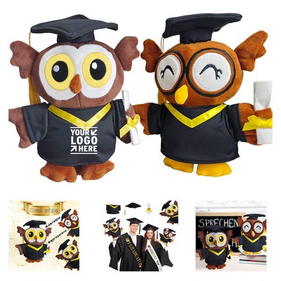Graduation Plush Stuffed Animal Owl