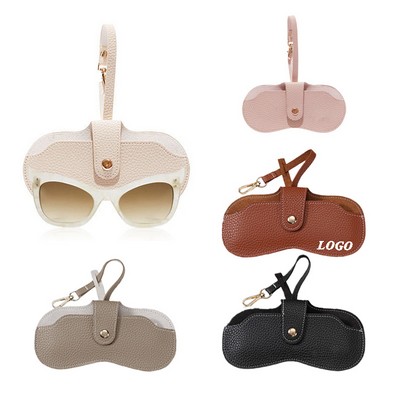 Leather Sunglasses Pouch With Clip