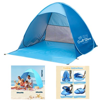 Automatic Pop Up UV-blocking Beach Tent