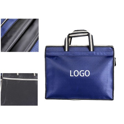 Handheld Zipper File Document Bag