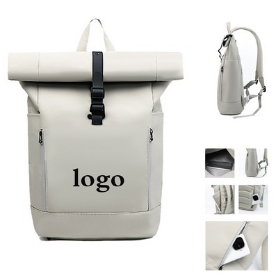 Waterproof Roll-Top Laptop Backpack