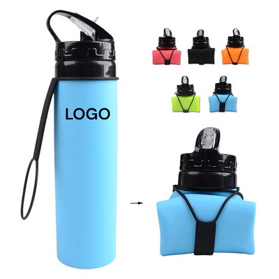 20oz Collapsible Silicone Water Bottles