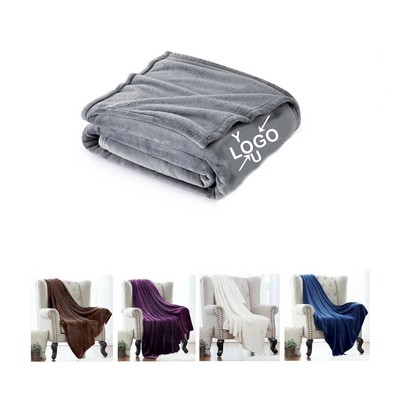 Cozy Soft Fleece Bed Throw