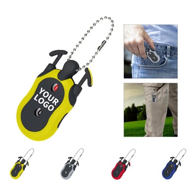 Mini Two Player Golf Stroke Counter With Key Chain 2.8" x 1.4"