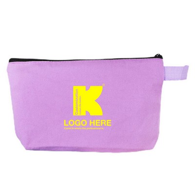 Multipurpose Zipper Canvas Cosmetic Bag
