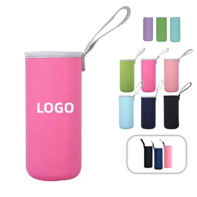 Neoprene Beverage Cooler With Strap