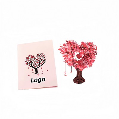 3D Heart Pop Up Anniversary Card for Couples and Weddings