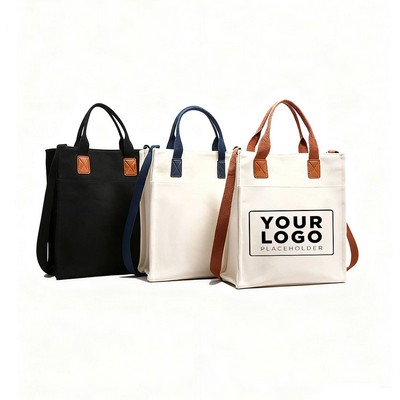 Bank Cotton Canvas Shopping Handbag