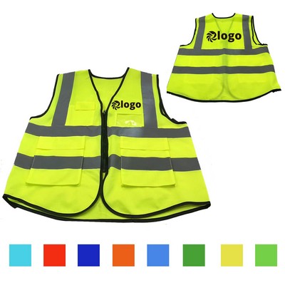 High Visibility Refective Breathable Adult Safety Vest