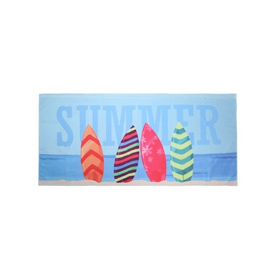 Dye-Sublimation Microfiber Beach Towel