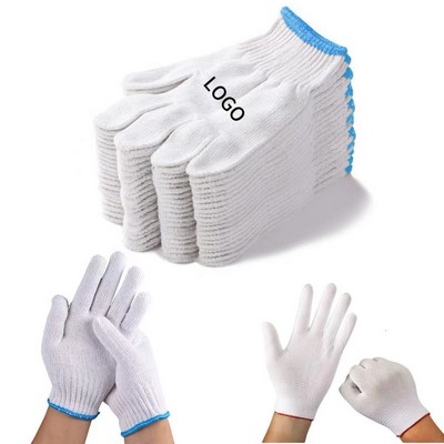 Custom Work Gloves Cotton Nylon Blend Labor Protection Gloves