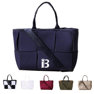 Neoprene Patchwork Design Crossbody Tote Bag for Daily Use