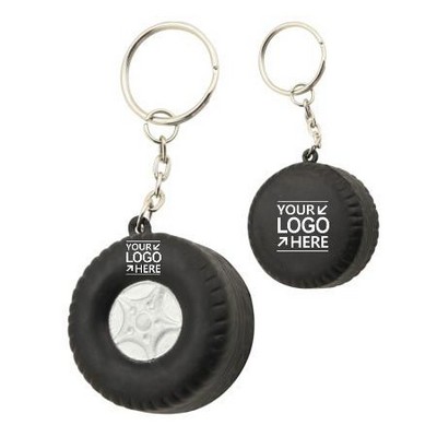 Tire Squeeze Toy Keychain