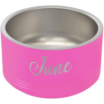 Polar Camel 18 oz. Small Pink Pet Bowl