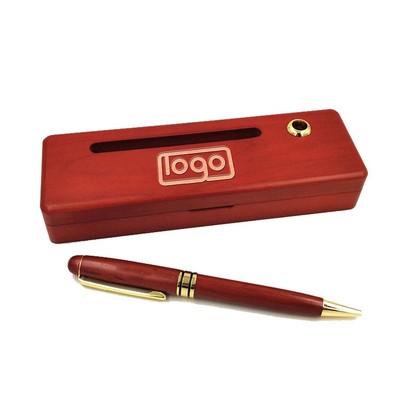 Pen with Wooden Case