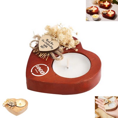 Heart-Shaped Candle Set