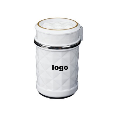 Diamond Cut LED Car Ashtray with Cover for Vent Mounting