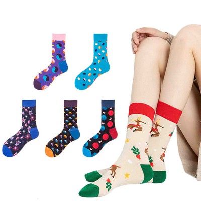 Custom Knit Cotton Crew Athletic Performance Sports Socks