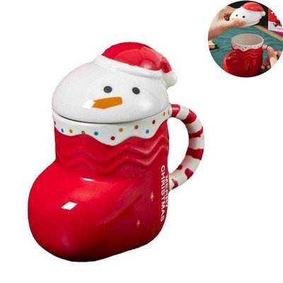 Christmas Gift Santa Claus Ceramic Stoneware Cup Mug