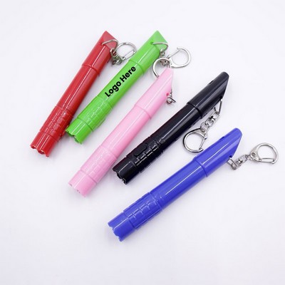 3-In-1 LED Flashlight with Whistle & Ballpoint Pen