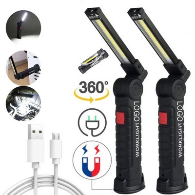 Magnetic LED Flashlight USB Rechargeable