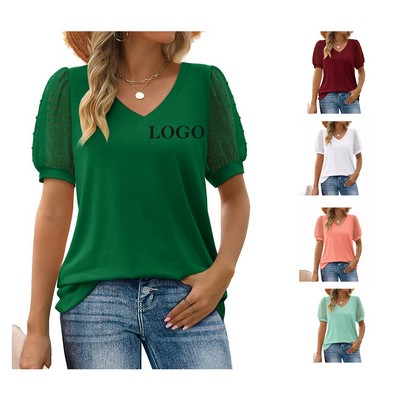 Relaxed V-Neck T-Shirts for Women