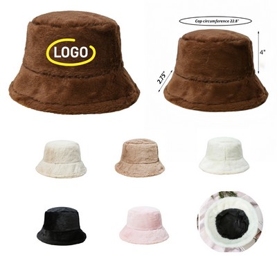 Embroidered Fashionable Winter Faux Fur Fisherman Cap for Adult