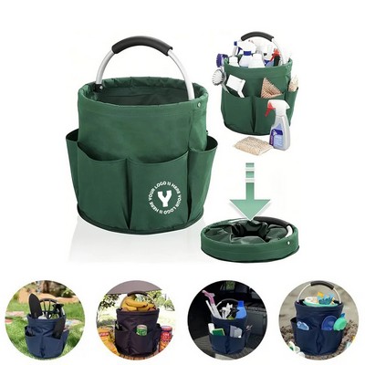 Foldable Picnic And Garden Tool Basket