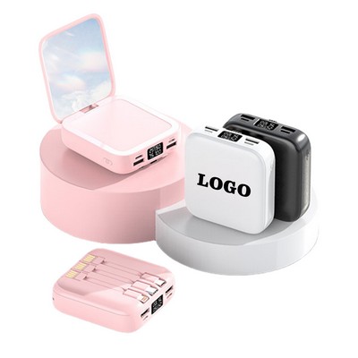 5000 mAh Power Bank With Mirror