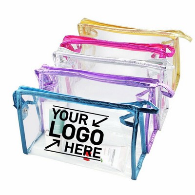 Clear Waterproof Cosmetic Bag with Zipper