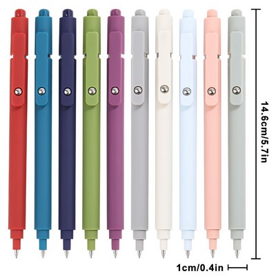 0.5mm Fine Point Retractable Morandi Gel Pen