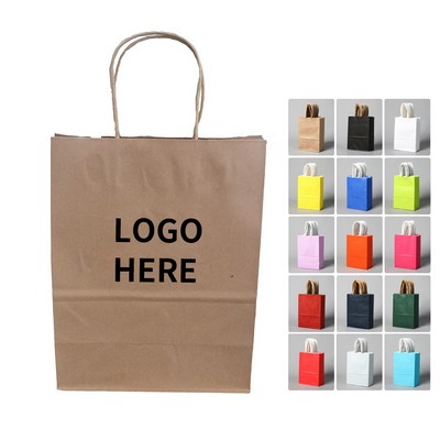 Eco-Friendly Kraft Paper Gift Bag with Handle
