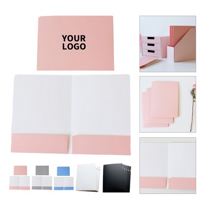 Paper Material Double Insert Card Folder