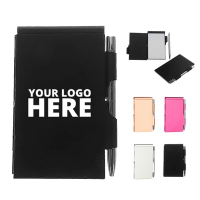 Metal Pocket Notebook w/Pen