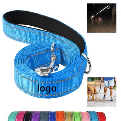 Double-Sided Reflective Dog Leash with Padded Handle
