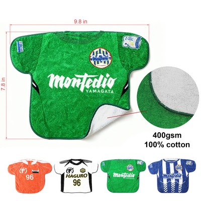 Full-color Football Jersey Shaped Rally Towel