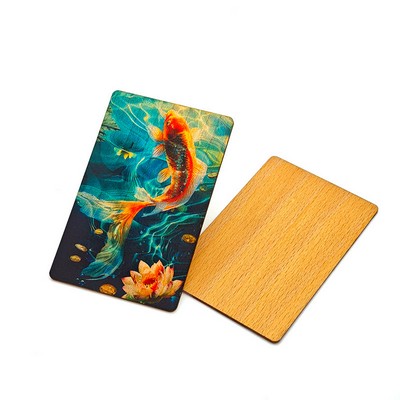 Customizable Wood Hotel Key Card for Room Access & Security Systems