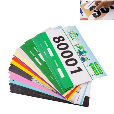 Marathon Running Bib Numbers
