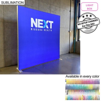 Backlit LED Light Box SEG Floor Display WALL Kit, 8'W x 8'H