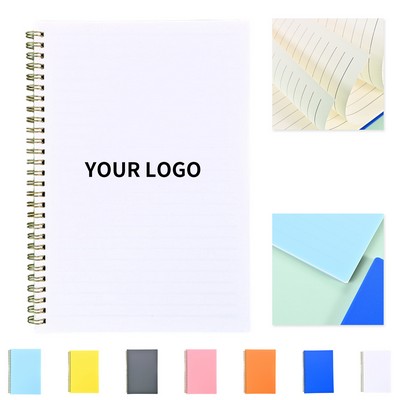 Spiral Bound A5 Hardcover Notebook With Coated Film