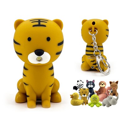 Roaring Tiger LED & Sound Keychain