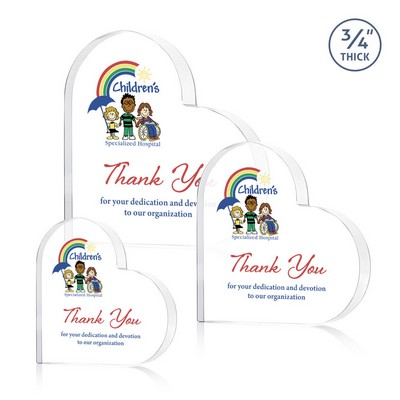 Davina Heart VividPrint™ Award - Clear